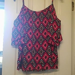 Size medium off shoulder casual shirt.